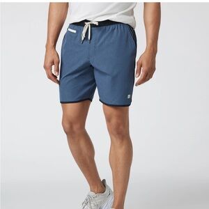 Vuori men’s banks shorts - blue - size medium